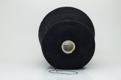 Merino 75%, Cashmere 10%, Seta 15% yarn, 2/28, Papi Fabio, Color Black
