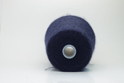 Cashmere yarn 60% & Silk yarn 40%,Nm 1/22, Cariaggi yarn on Cone, colore Blue.
