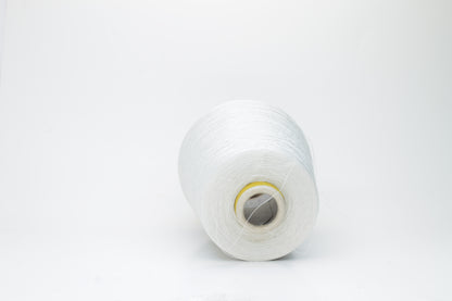Silk yarn 65%,  35% ME Stainless Steel. Nm 2/82,Loro Piana. Color Light Gray