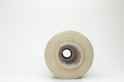 Silk yarn 55%, Lino yarn 45%. Nm 2/64,Loro Piana Yarn. Color Beige