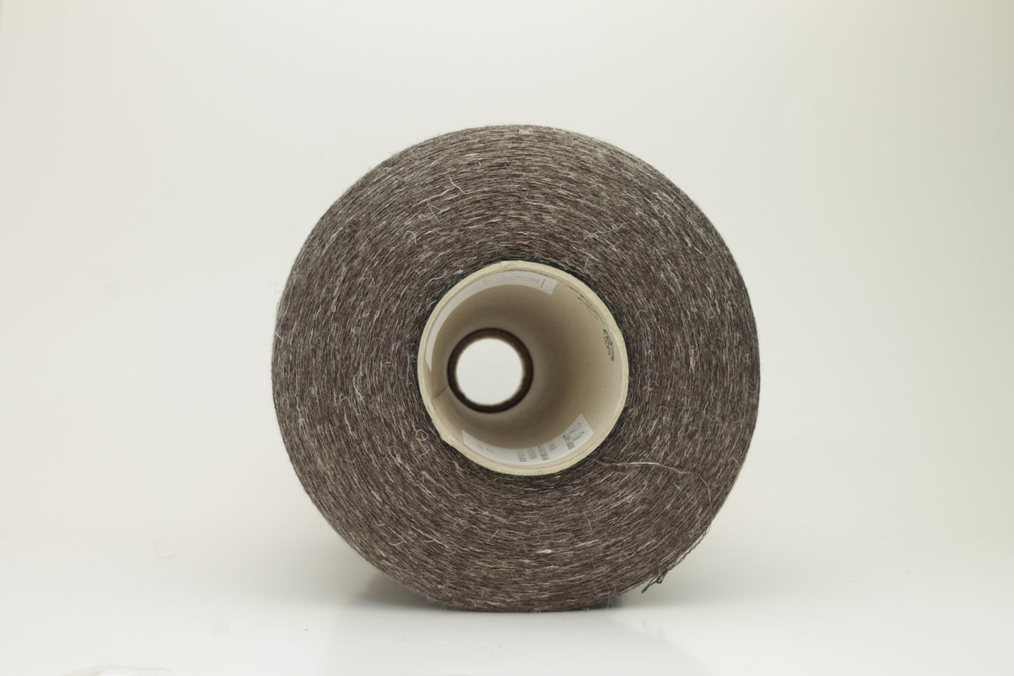 Merino 49%, Silk 30%, Lino 21% yarn. Nm 2/40, Loro Piana yarn on Cone, Brown