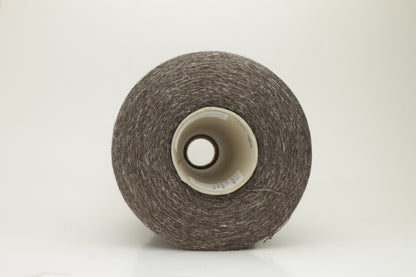 Merino 49%, Silk 30%, Lino 21% yarn. Nm 2/40, Loro Piana yarn on Cone, Brown