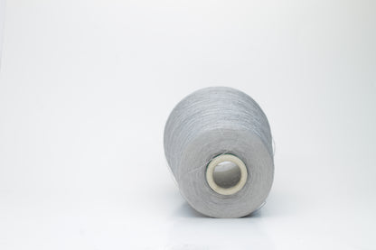 Silk yarn 65%,  35% ME Stainless Steel. Nm 2/82,Loro Piana. Color Grigio