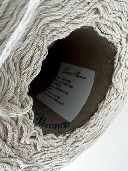 Loro Piana Cottone Yarn 100% Cotton Nm 2500 - Italy. Per 100 gr