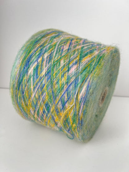 SuperKidMohair 70%, NY 30%, Profilo GIOIA, Nm 9000-Multicolor.Per 100gr