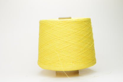 Lino yarn 100%, Nm 2/26, Loro Piana yarn on Cone, Color Yellow. Per 100 gr