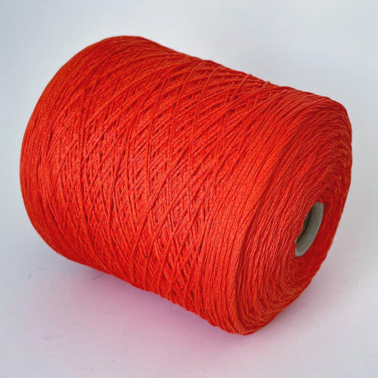 Profilo Fettuccia Yarn 100% Cotton Nm 3000 - Italy. Orange. Per 100 gr