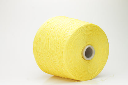 Lino yarn 100%, Nm 2/26, Loro Piana yarn on Cone, Color Yellow. Per 100 gr