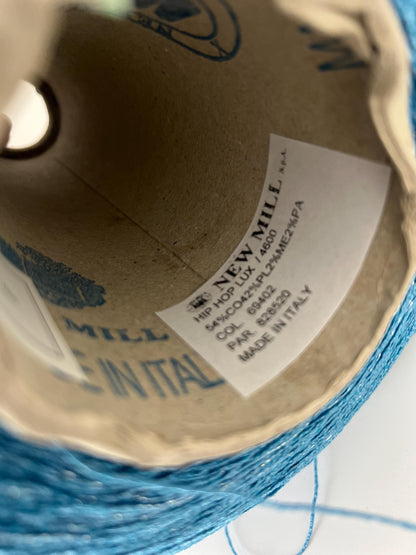 New Mill Hip Hop Lux Yarn 54% Cotton Lurex Blend Nm 4600. Per 100 gr