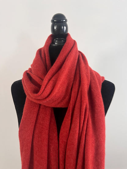 Red Pear - 100% Hand-Made Pure Baby Cashmere Scarf