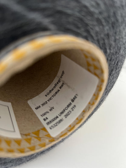 Merino yarn 100%, 2/30, Victoria Biella Yarn-Uniform Gray. Per 100 gr