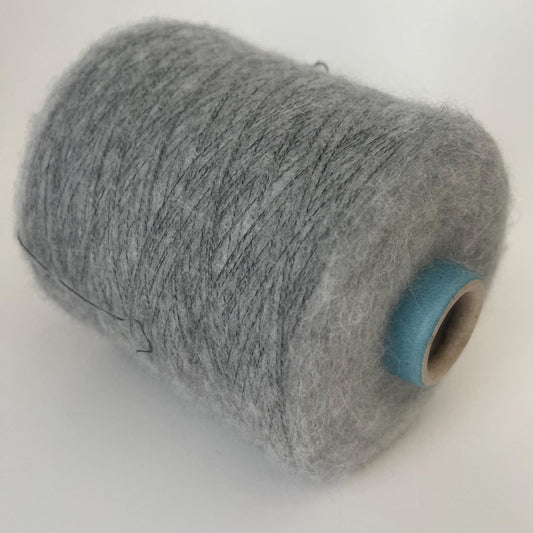 Sesia Baby Alpaca Fluffy Yarn Blend Italy–NM 1/9500. Gray.Per 100 gr