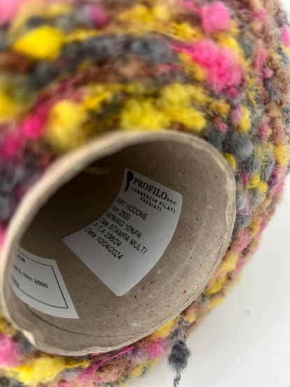 NODONE, Wool 90%, PA 10%.Nm 2500, color STAMPA MULTI.Per 100 gr