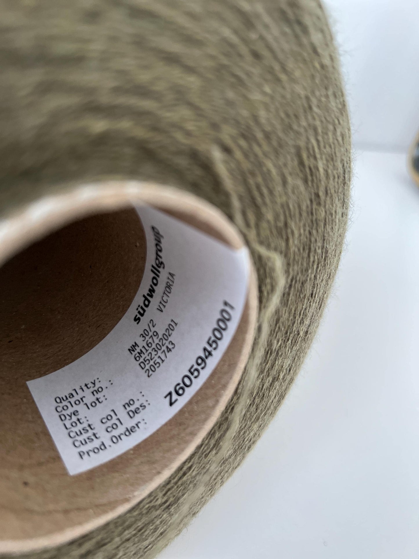 Merino yarn 100%, 2/30, Victoria Biella Yarn-Dark Olive. Per 100 gr