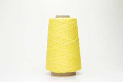 Lino yarn 100%, Nm 2/26, Loro Piana yarn on Cone, Color Yellow. Per 100 gr