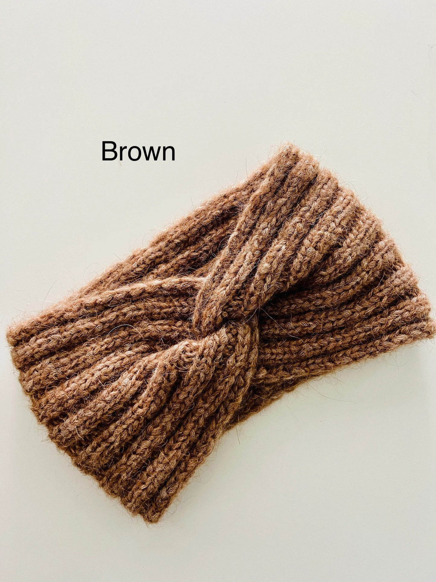 Handmade Ear Warmer, Fiber Content: 65% wool, 35% alpaca