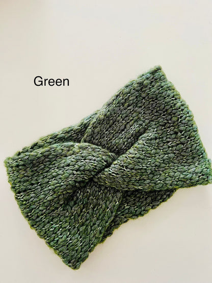 Handmade Ear Warmer, Fiber Content: 65% wool, 35% alpaca